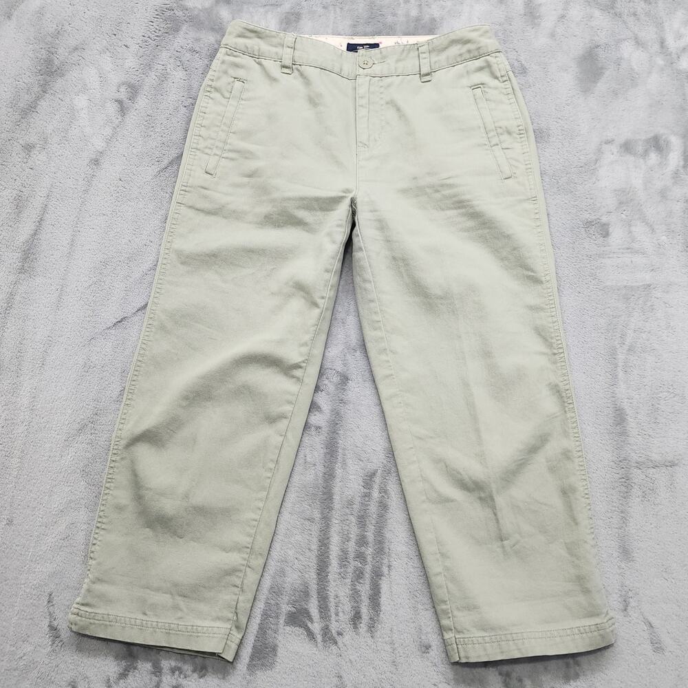 Vintage Bailey's Point Pants Womens 3 Juniors Green Mid Rise Crop Straight Leg‎